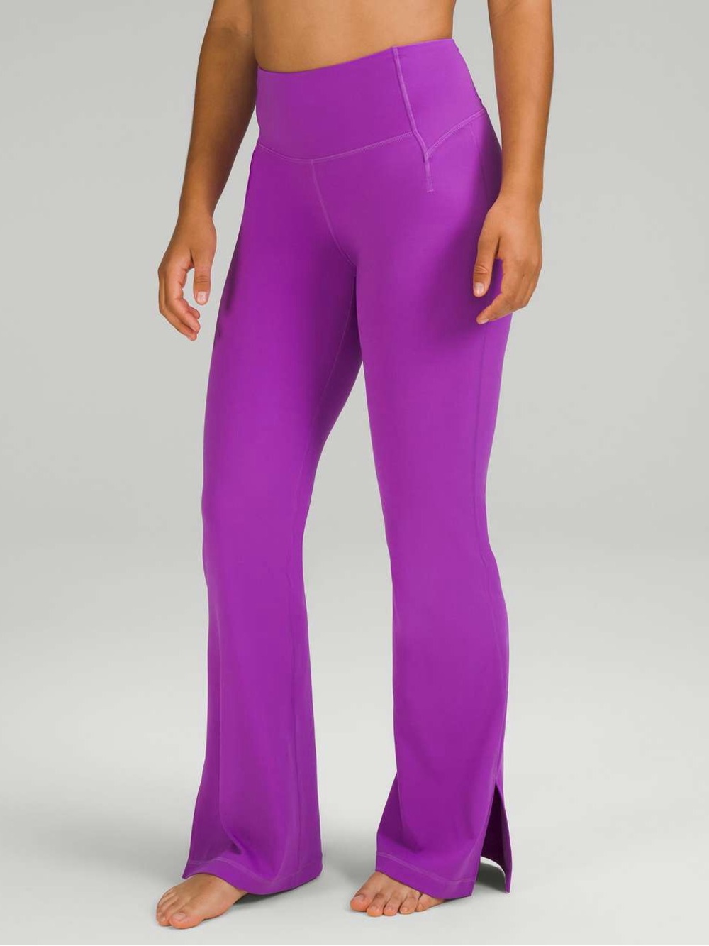 Lululemon Purple Groove Super-High-Rise Split-
Hem Flare Pant Size 4